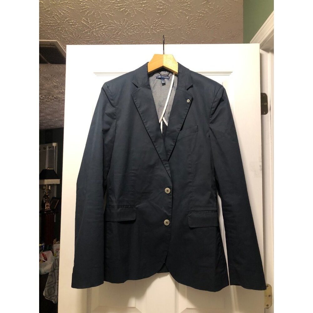 Mango men's 96%cotton double vented sport coat blazer jacket size: 42